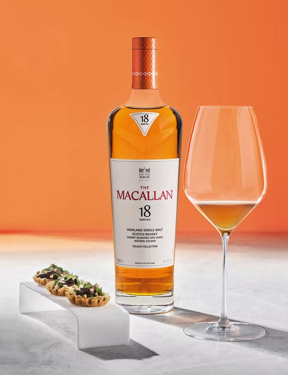 the macallan colour collection whisky serves and food pairings