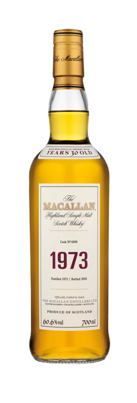 The Macallan fine and rare whisky bottle