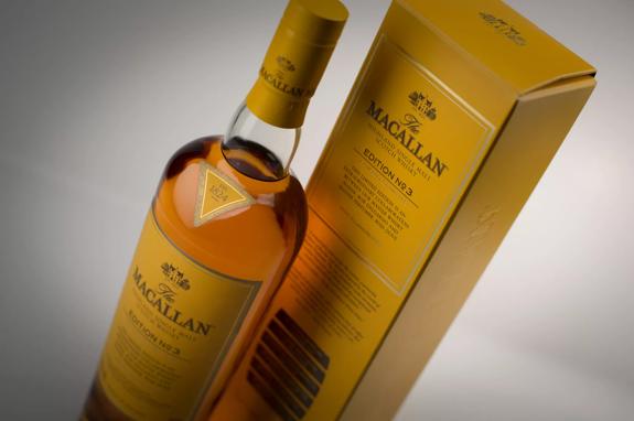 The Macallan Edition 3 Mood Shot Bottle and Pack