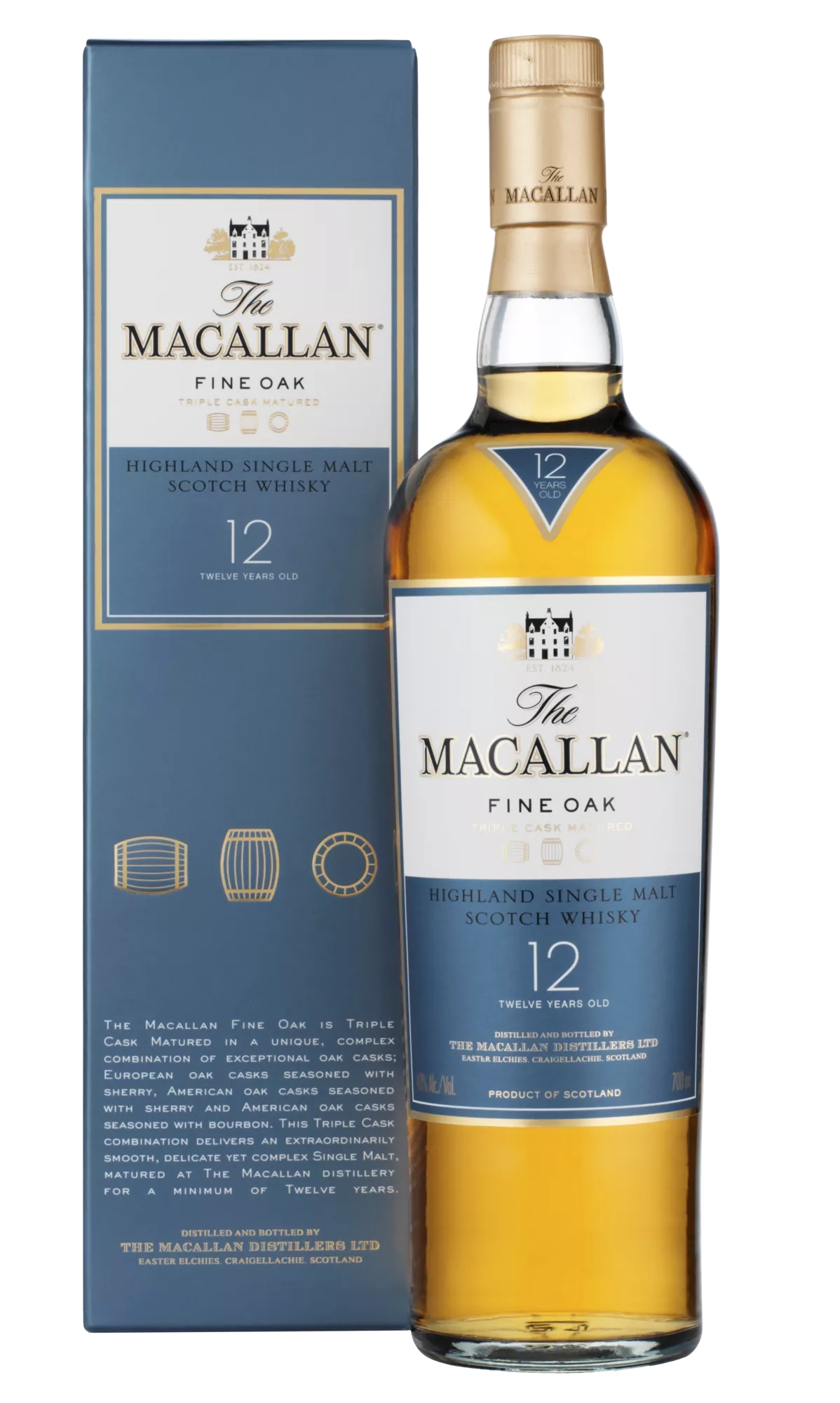 2本売りThe Macallan Fine Oak 10 700ml Fine Oak 10 Años - Whisky escocés de malta - The Macallan®