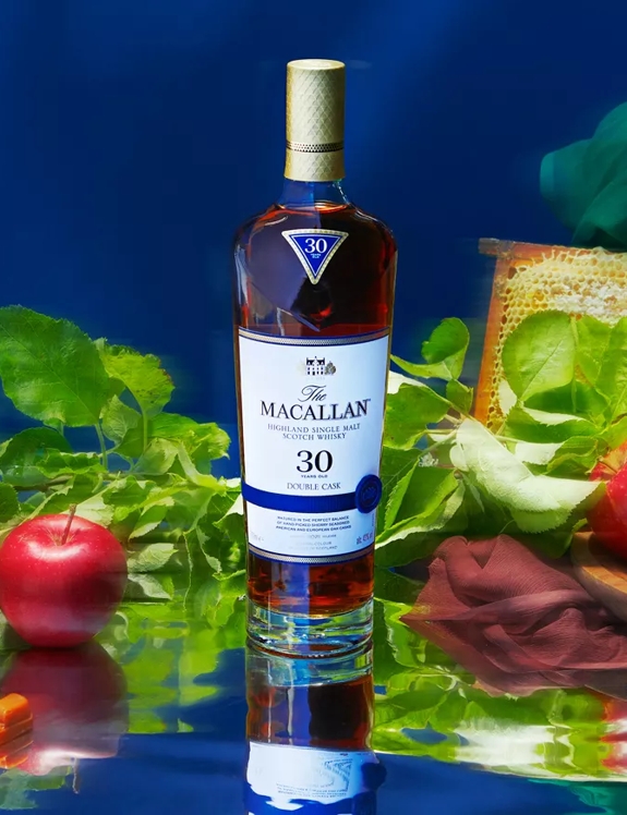 the macallan double cask 30 years old whisky bottle lifestyle images