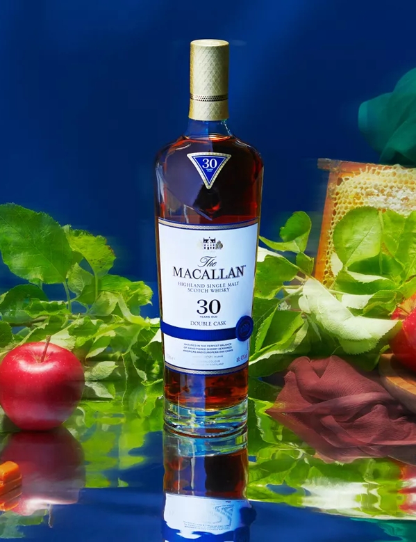 the macallan double cask 30 years old whisky bottle lifestyle images