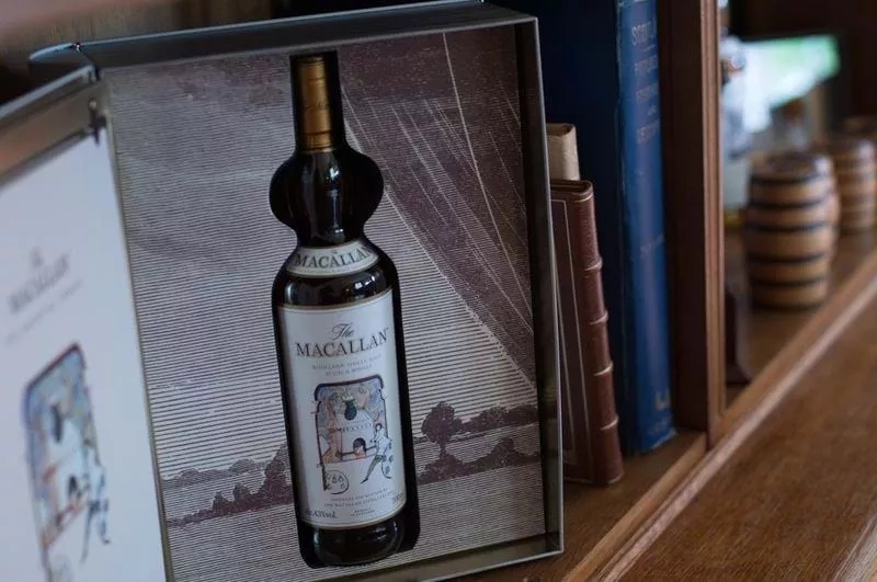 The Macallan Archival Series Bottle in Packaging on Shelf