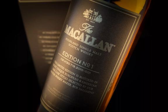 The Macallan Edition 1 Mood Shot of Bottle Label