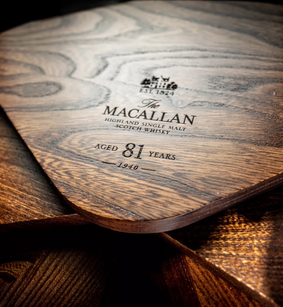 The Macallan The Reach 81 year old Whisky pack top logo