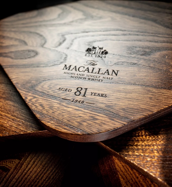The Macallan The Reach 81 year old Whisky pack top logo