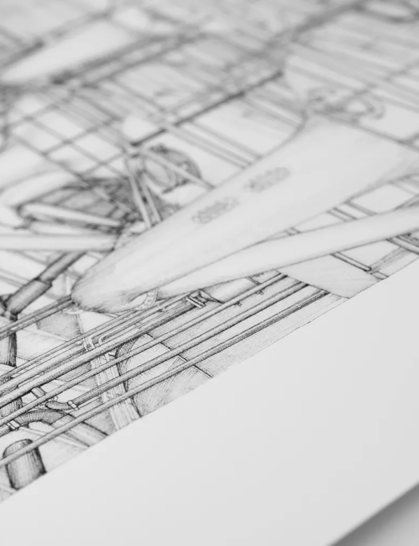 The Macallan Stillhouse Prints Close Up Flat