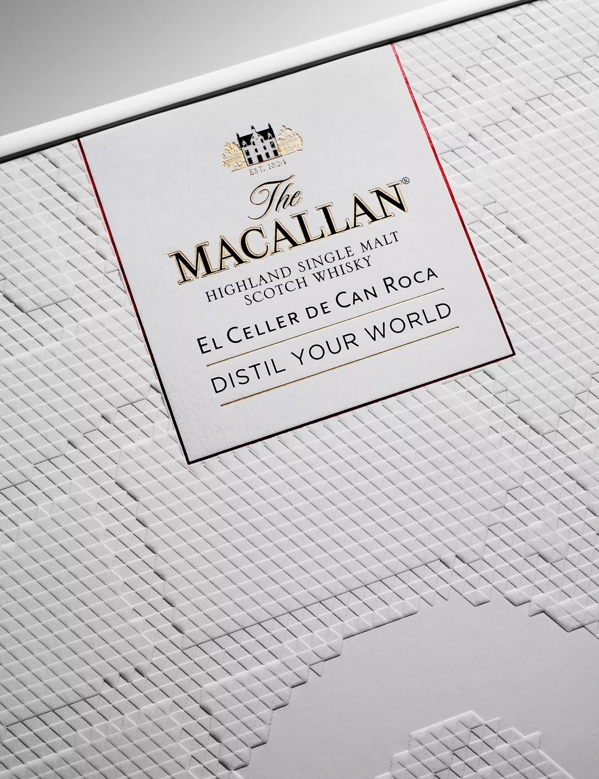 The Macallan Distil Your World London Packaging Close Up of Label on Packaging