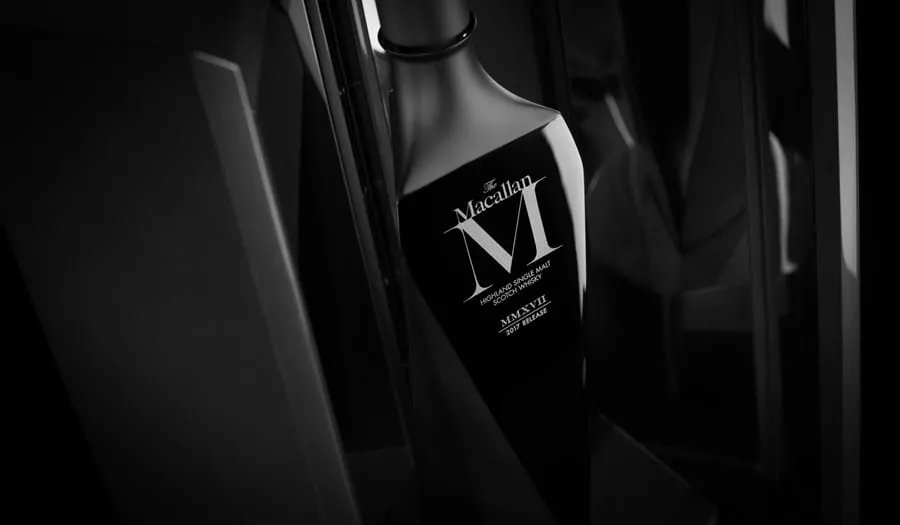 The Macallan M collection bottle close up