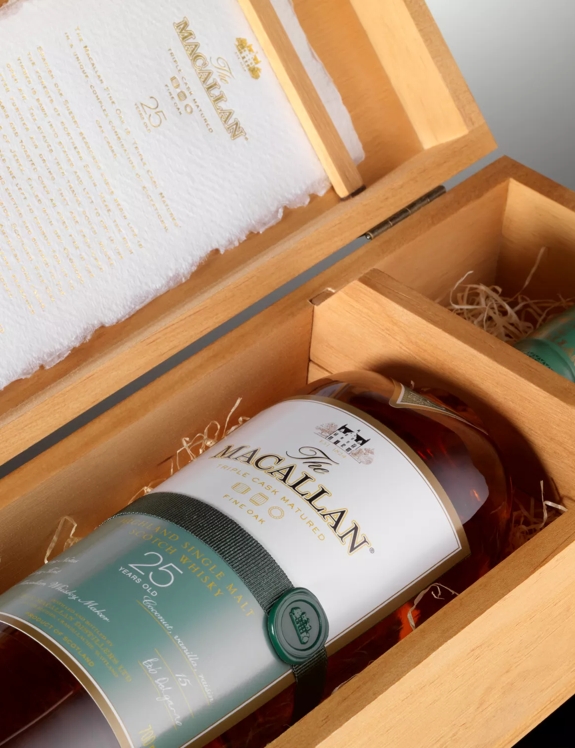 The Macallan Fine Oak 25 Years Old Mood Shot Bottle in Box