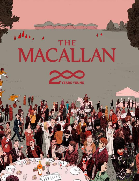 Javi Illustrations for The Macallan 200 Key Visual