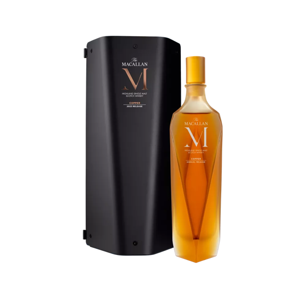The Macallan M Black whisky bottle