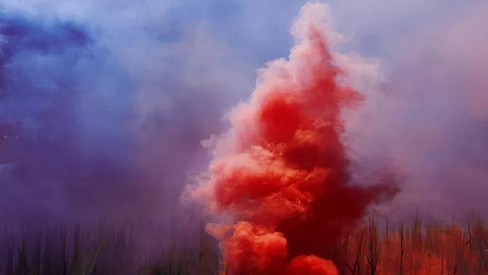 Erik Madigan Heck Abstract Photography Pink Purple and Blue Smoke for The Macallan Double Cask