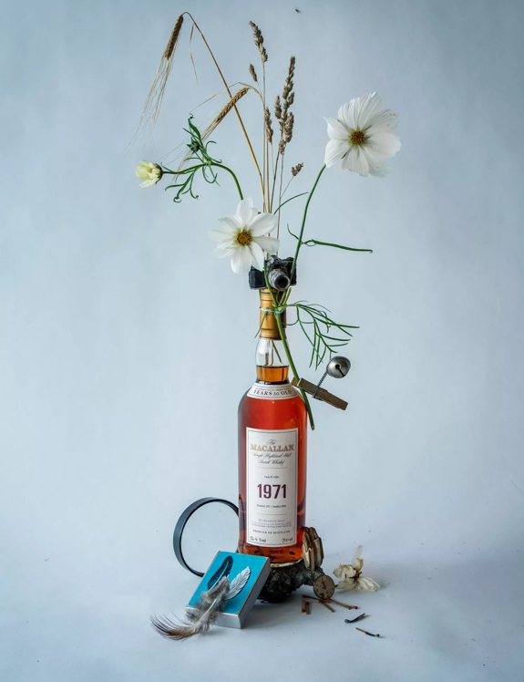 The Macallan Fine and Rare 1970s with Objects Unique to 70s