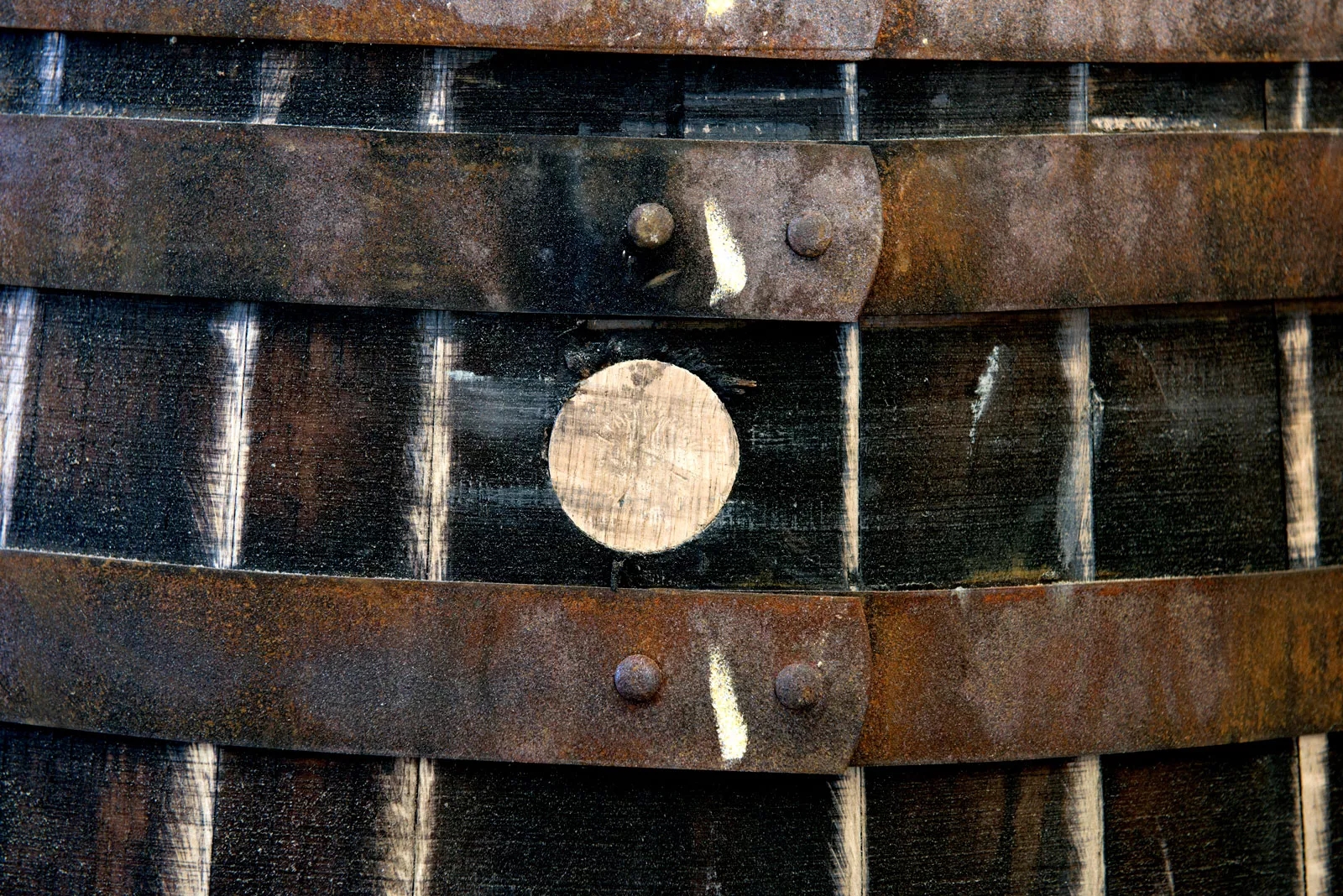 whisky cask plug detail