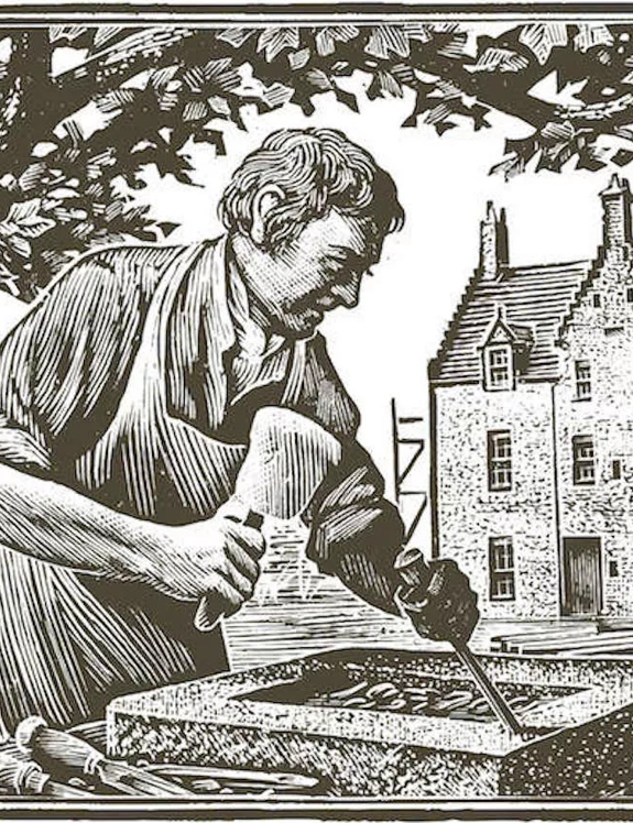 Tales of The Macallan black and white illustration