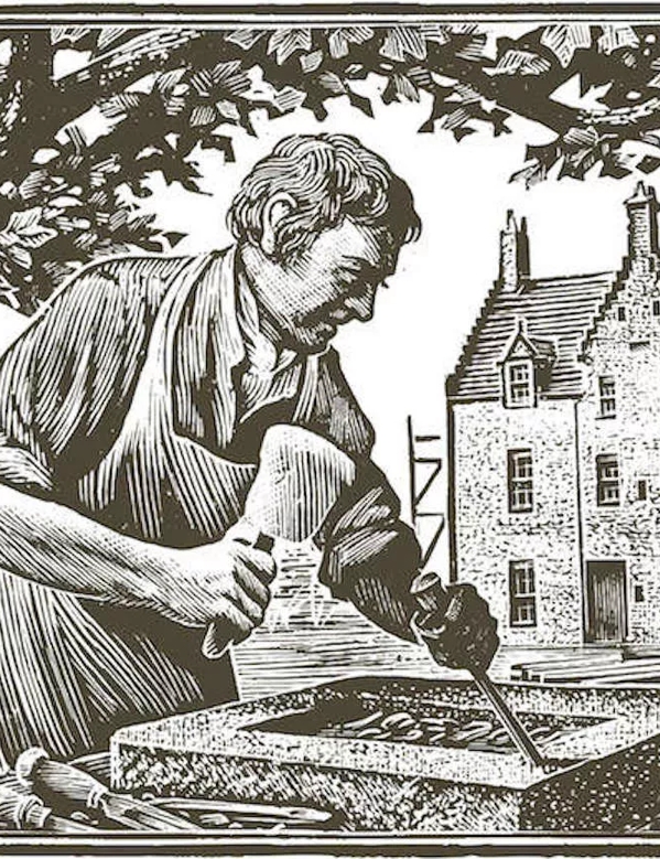 Tales of The Macallan black and white illustration