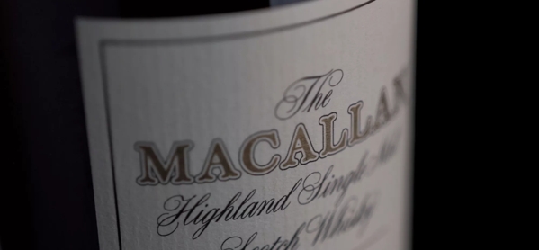 The Macallan Fine and Rare Bottle Close Up Label