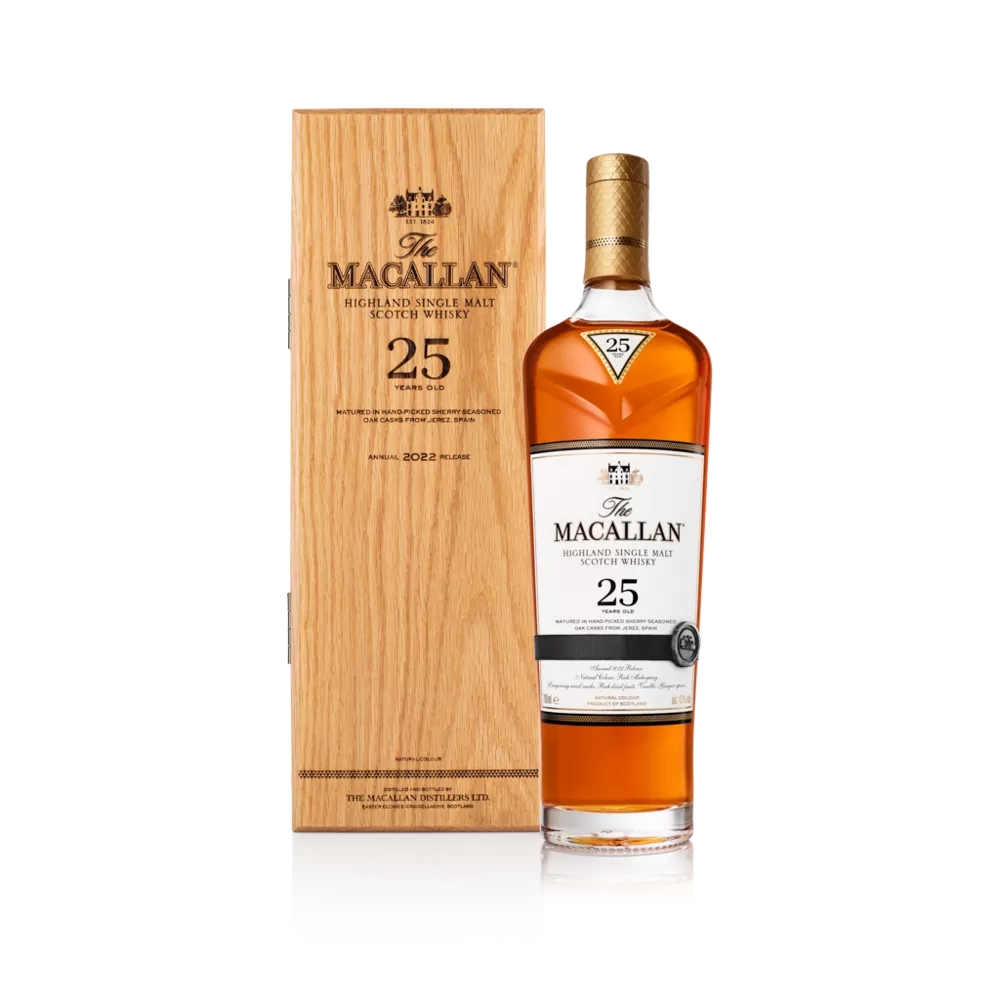 木箱付未開栓】ザ・マッカラン 25年 43度 700mL 2022年|The