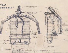 The Macallan James Bond Collection illustration of a suit