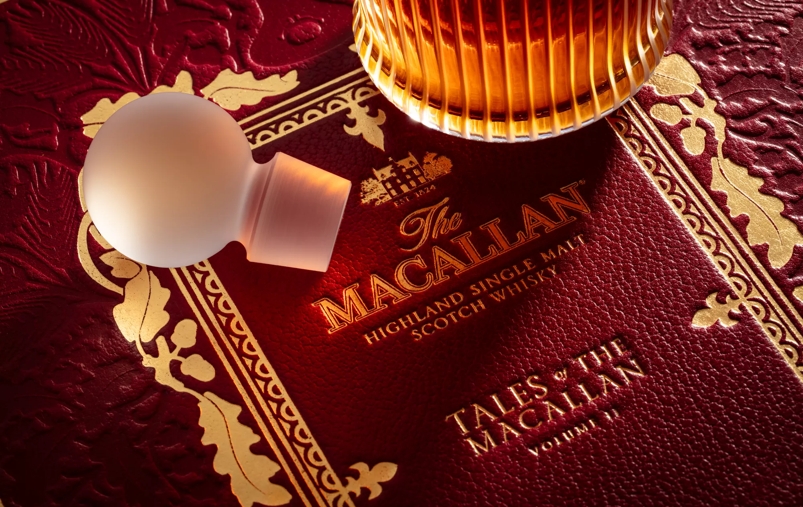 tales of the macallan book copver and bottle stopper