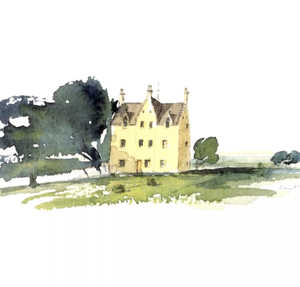 The Macallan Folio 1 David Holmes Artwork of Easter Elchies