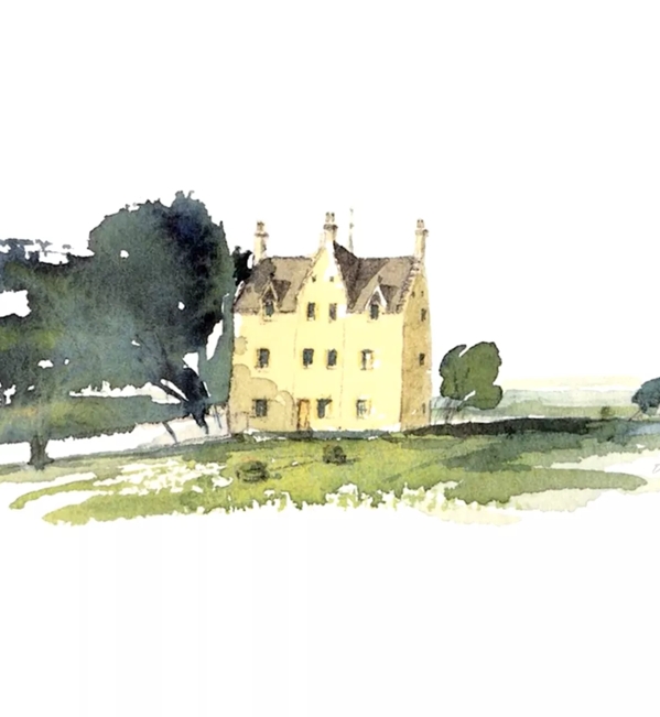 The Macallan Folio 1 David Holmes Artwork of Easter Elchies