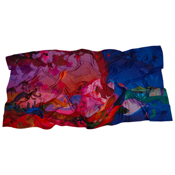 The Macallan Litha Scarf Lying Flat 