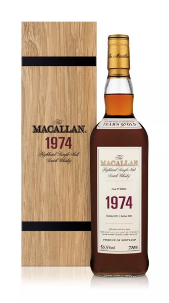 The Macallan 1970s Fine and Rare Collection Bottle and pack 1974 cask 929038