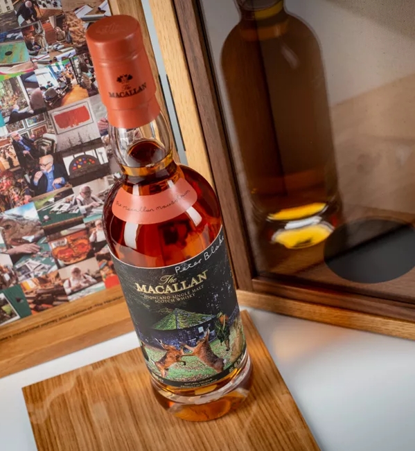 The Macallan Anecdotes of Ages Collection: The Macallan Mausoleum Mood shot with bottle out pack