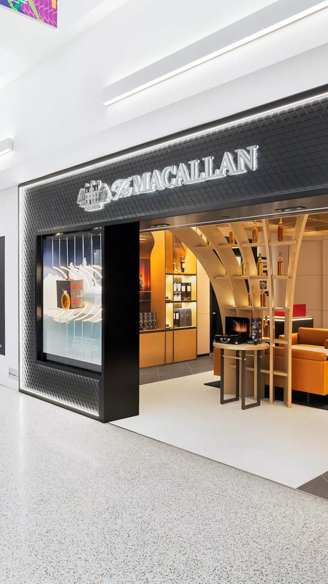 the macallan boutique JFK airport store front