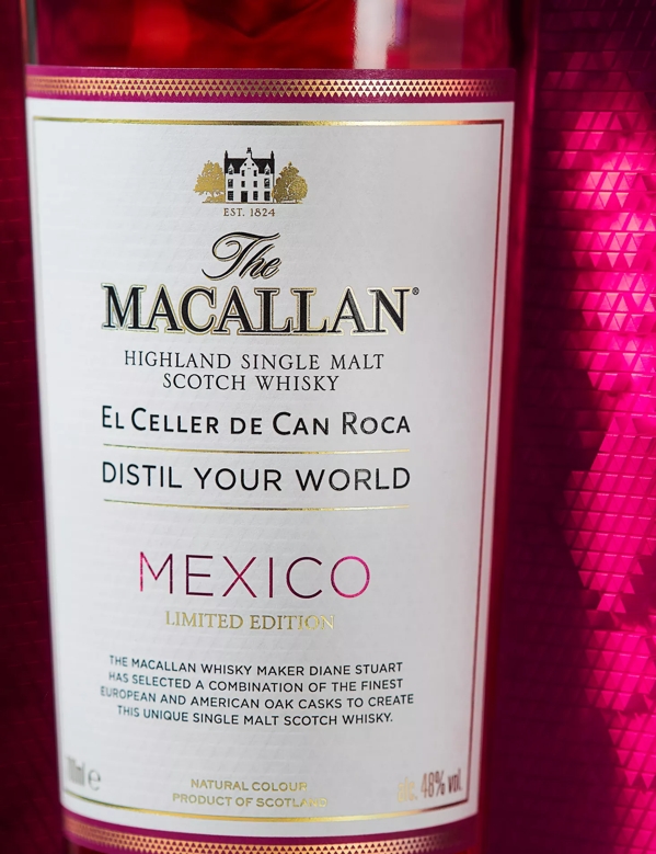 the macallan distil your world mexico whisky label