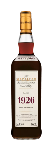 The Macallan fine and rare whisky bottle