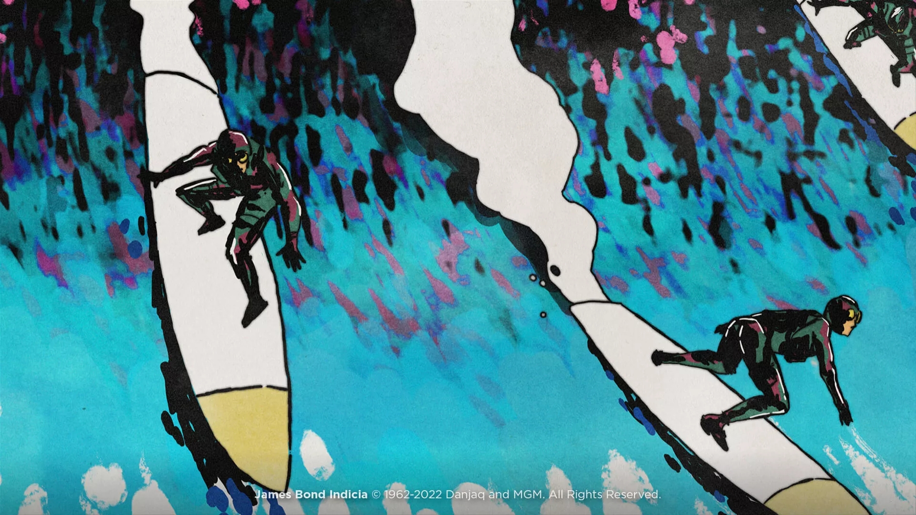 The Macallan James Bond 60th Anniversary Decade V Archive Illustrations