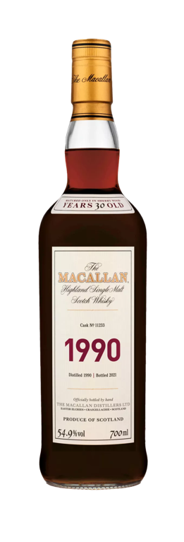 The Macallan fine and rare whisky bottle