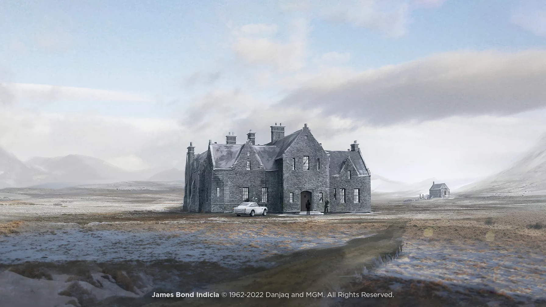 The Macallan James Bond 60th Anniversary Decade VI Skyfall Lodge Illustration