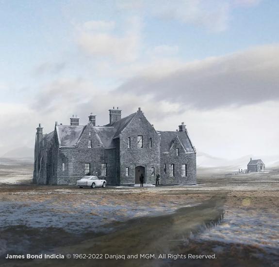 The Macallan James Bond Collection illustration of skyfall lodge