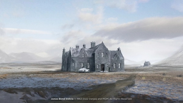 The Macallan James Bond Collection illustration of skyfall lodge