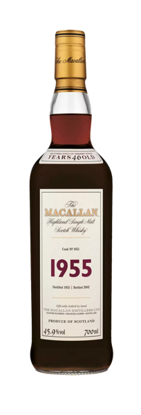 The Macallan fine and rare whisky bottle