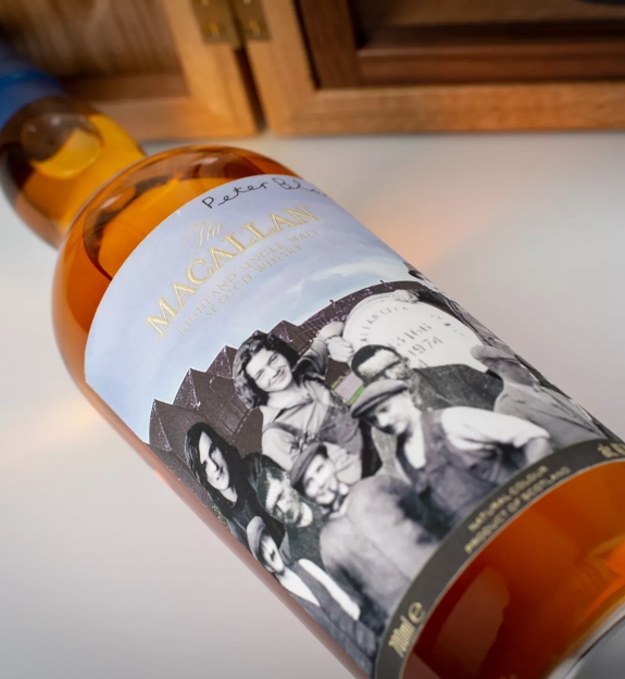 The Macallan Anecdotes of Ages Collection: Down to Work Bottle Lying Flat Mood Shot