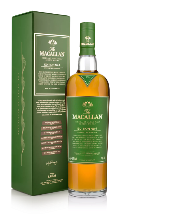 The Macallan Edition No. 4 Bottle and Pack