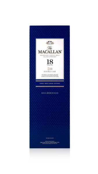 The Macallan Double Cask 18YO 2023 Release Pack Shot 