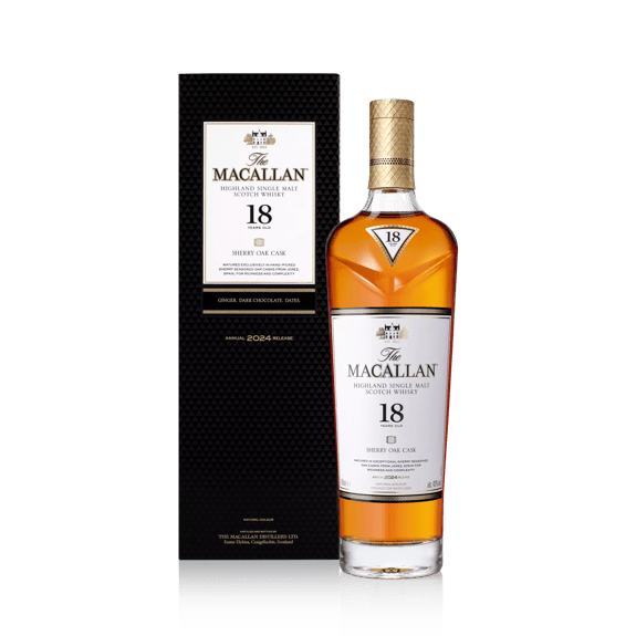 the macallan whisky bottle and pack