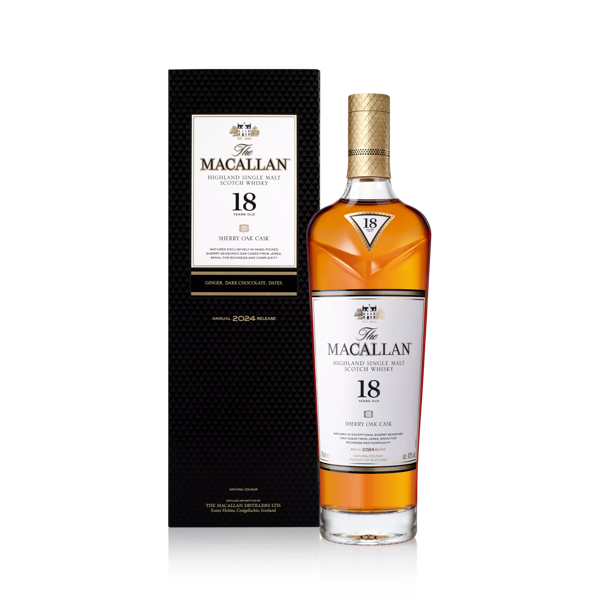 the macallan whisky bottle and pack