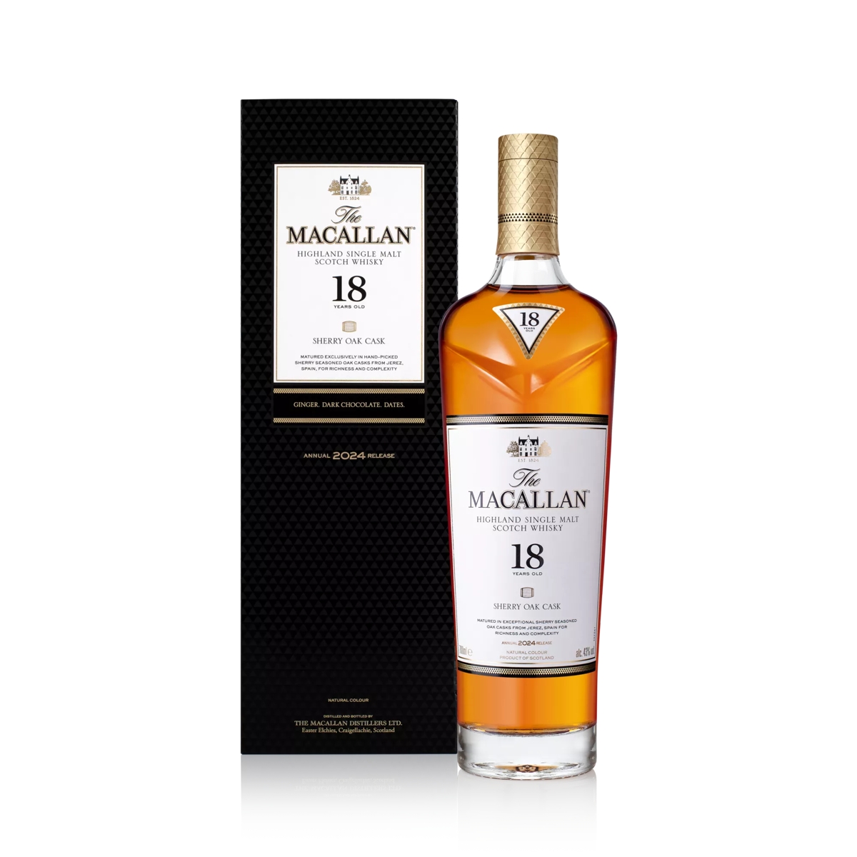 The Macallan 18年 シェリーオークカスク 2023 MAC-2024-18YO-Sherry-Cask-