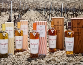 the macallan colour collection whisky bottles