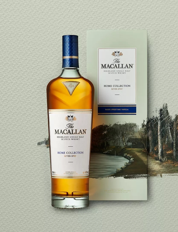 The Macallan Home Collection, River Spey Bottle Pack Artwork Key Visual