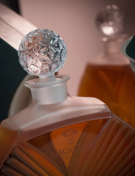 The Macallan Lalique 65 Bottle Mood shot