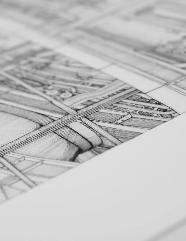 Close up of The Macallan Stillhouse Prints