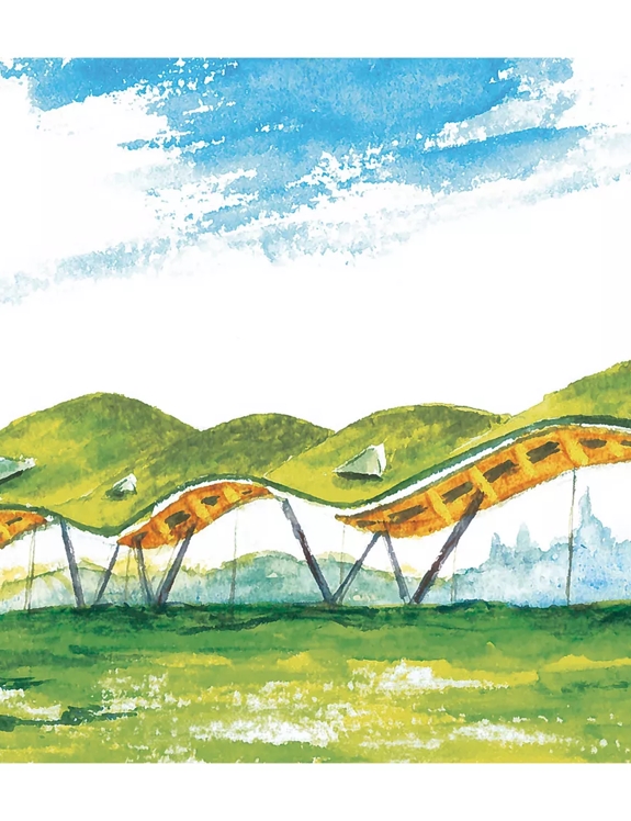 The Macallan Home Collection Colin Rizza illustration of the Estate 